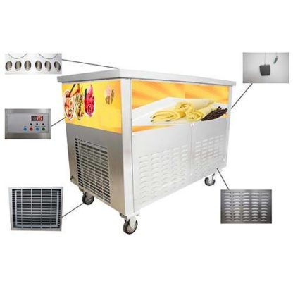 Máquina de helado frito 2 planchas redondas + 8 topineras - Imagen 3