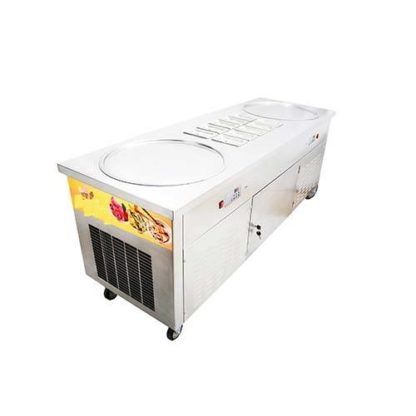 Máquina de helado frito 2 planchas redondas +10 topineras - Imagen 2