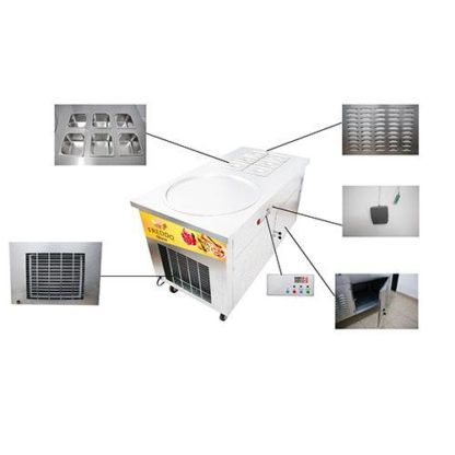 Máquina de helado frito de 1 plancha redonda + 6 topineras - Imagen 2