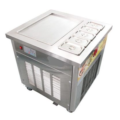 Máquina de helado frito de 1 plancha cuadrada + 5 topineras - Imagen 3